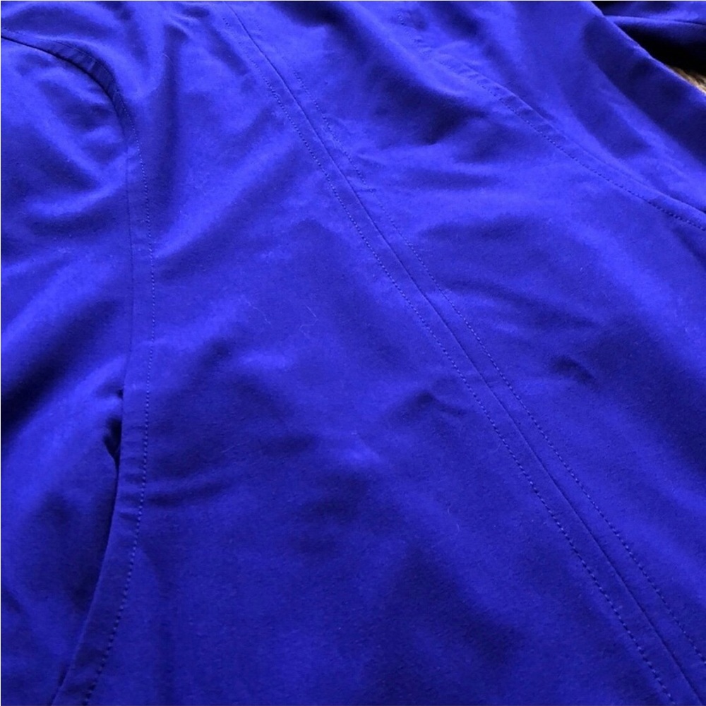 NWOT Tahari ASL Royal Blue Purple Crew Neck Daisy Dress Size 12 - Picture 5 of 9